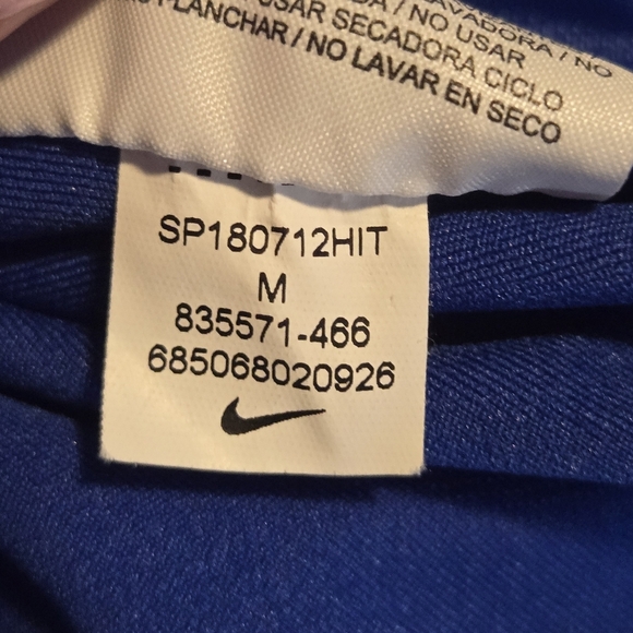 Nike Mens Royal Blue Athletic Training Full Zip Lightweight Track Jacket Medium - Picture 5 of 9